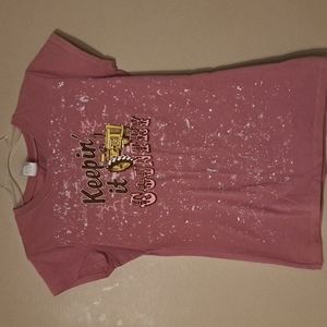 Juniors Ross Sportswear "Keepin' It Country" T-Shirt Size Large